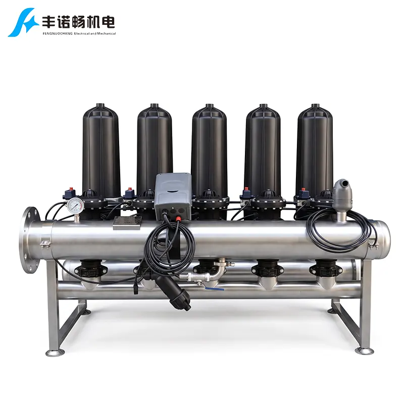 3 Inch 5 Unit Automatic Disc Backwash Filter SS304 Water Filtration 3 Inch 5 Unit Automatic Disc Backwash Filter SS304 Water Filtration