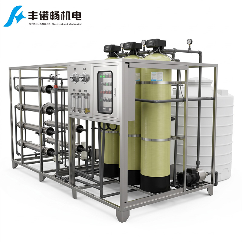 Water Distribution Component Industrial 2 Ton Per Hour Reverse Osmosis RO Water Treatment System for ...